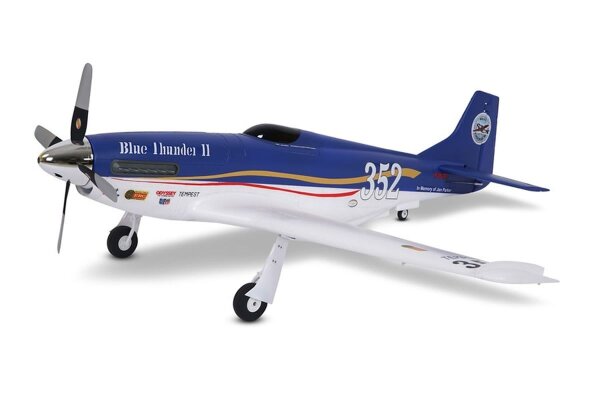 Dpower FMS P-51 Blue Thunder II PNP - 110 cm - inkl. Reflex Gyro