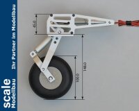 Dpower Phoenix elektrisches Einziehfahrwerk für Segler bis 8kg - für Ka8B - 450c