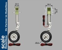 Dpower Phoenix elektrisches Einziehfahrwerk 3-Bein bis 10kg - für BAE Hawk - 17