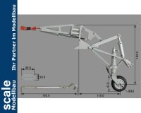 Dpower Phoenix elektrisches Einziehfahrwerk 2-Bein 90ø bis 12kg - für F4U Corsai