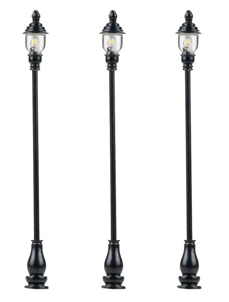 Faller LED-Parklaternen, kaltweiß, 3