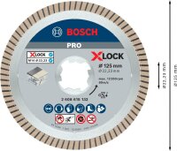 BOSCH Diamant-Trennscheibe X-LOCK Best for Ceramic Extra Clean Turbo, 1 St.