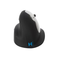 r-go HE Ergo Vertical Mouse Größe L rechts Maus ergonomisch kabellos schwarz, silber