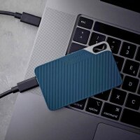 Intenso TX100 500 GB externe SSD-Festplatte blau, grau
