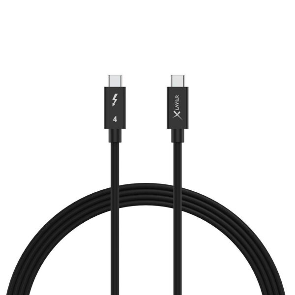 XLAYER Thunderbolt 4 Kabel USB-C 1,0 m schwarz, 1 St.