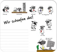 RNK-Verlag Mousepad-Notizblock weiß/grau Papier...