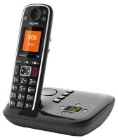 Gigaset E720A Schnurloses Telefon mit Anrufbeantworter schwarz