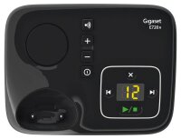 Gigaset E720A Schnurloses Telefon mit Anrufbeantworter schwarz