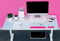 LEITZ Tastatur-Handballenauflage Ergo WOW pink, weiß
