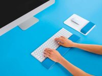 LEITZ Tastatur-Handballenauflage Ergo WOW blau, weiß