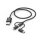 hama 3in1 Kabel 1,5 m schwarz, 1 St.
