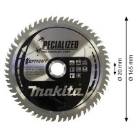 makita B-69864 EFFICUT Kreissägeblatt 165,0 mm, 60...
