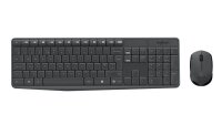 Logitech MK235 Tastatur-Maus-Set kabellos schwarz