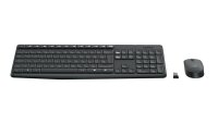 Logitech MK235 Tastatur-Maus-Set kabellos schwarz