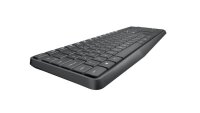 Logitech MK235 Tastatur-Maus-Set kabellos schwarz