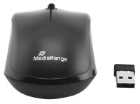 MediaRange MROS107 Tastatur-Maus-Set kabellos schwarz