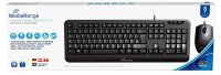 MediaRange MROS108 Tastatur-Maus-Set kabelgebunden schwarz