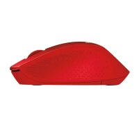 Logitech M330 Silent Plus Maus kabellos rot