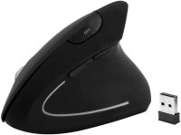 MediaRange MROS232 Maus ergonomisch kabellos schwarz