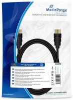 MediaRange HDMI A Kabel 2,0 m schwarz, 1 St.