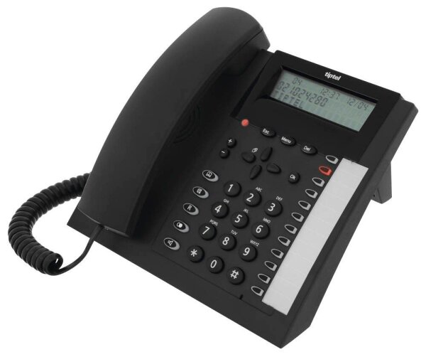 tiptel 1020 Schnurgebundenes Telefon schwarz