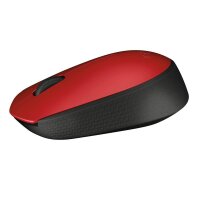 Logitech M171 Maus kabellos schwarz, rot