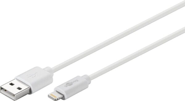 goobay USB 2.0 A/Lightning Kabel 0,5 m weiß, 1 St.