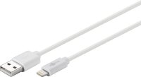 goobay USB 2.0 A/Lightning Kabel 0,5 m weiß, 1 St.