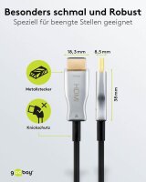 goobay optisches Hybrid HDMI Kabel 30,0 m schwarz, 1 St.