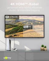 goobay HDMI 2.0 Kabel 3,0 m grau, schwarz, 1 St.