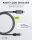 goobay USB C 3.1/RJ45 CAT 6 Kabel 1,0 m grau, schwarz, 1 St.