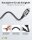 goobay USB C 3.1/RJ45 CAT 6 Kabel 1,0 m grau, schwarz, 1 St.
