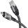 goobay USB C 3.1/RJ45 CAT 6 Kabel 10,0 m grau, schwarz, 1 St.