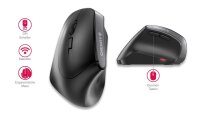 CHERRY MW 4500 LEFT Maus ergonomisch kabellos schwarz
