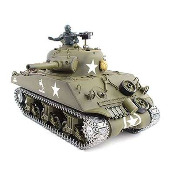 Panzer 1:16 U.S. M4A3 Sherman - 2,4GHz Rauch- & Sound, Schuss, Metallgetriebe,  ( 23055 )