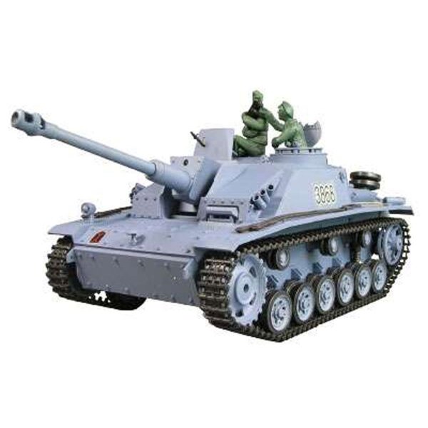 Panzer 1:16 Sturmgeschütz III  - 2,4GHz Rauch- & Sound, Schuss, QC, Control E  ( 23067 )