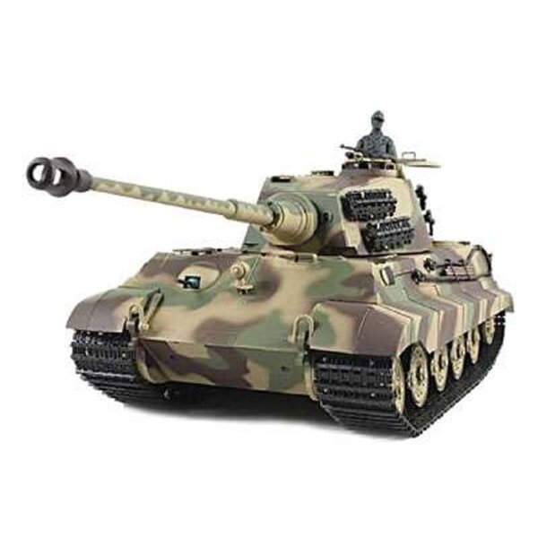 Panzer 1:16 Königstiger mit Henschelturm - 2,4GHz Rauch- & Sound, Schuss, QC,  ( 23072 )