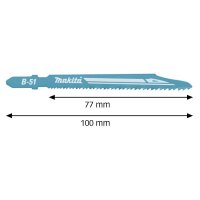 makita B-06476 Stichsägeblätter, 5 St.