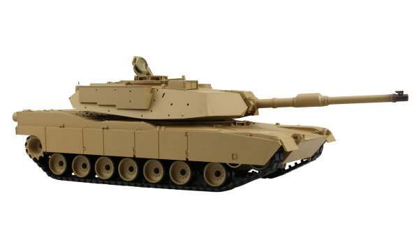 Panzer 1:16 U.S. M1A2 - 2,4GHz Rauch- & Sound, Schuss, QC, Metallgetriebe  ( 23076 )