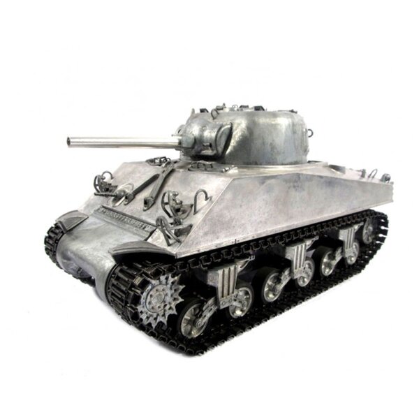 Vollmetall Panzer 1:16 Sherman M4-A3 2,4GHz IR True Sound (unlackiert)  ( 23083 )