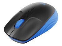Logitech M190 Maus kabellos schwarz, blau