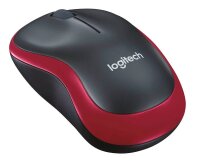Logitech M190 Maus kabellos schwarz, rot