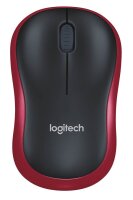 Logitech M190 Maus kabellos schwarz, rot