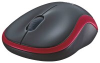 Logitech M190 Maus kabellos schwarz, rot