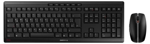 CHERRY STREAM DESKTOP Tastatur-Maus-Set kabellos schwarz