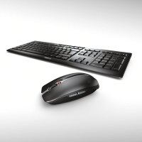 CHERRY STREAM DESKTOP Tastatur-Maus-Set kabellos schwarz