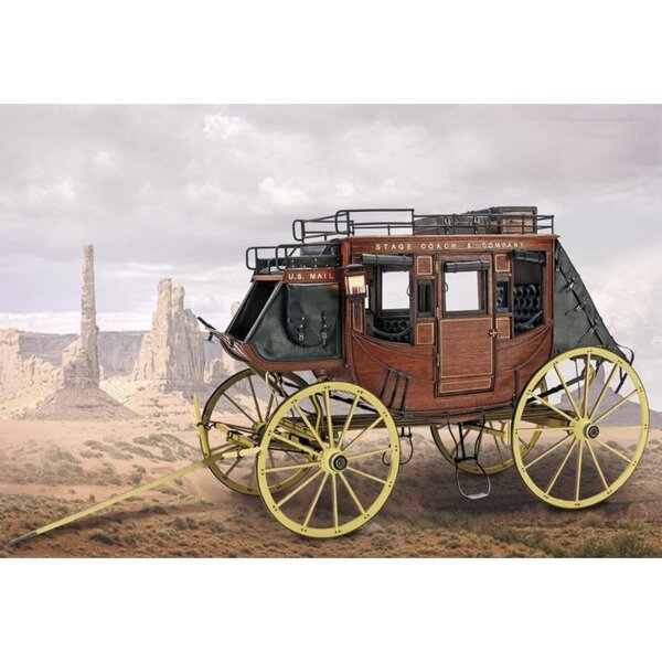 Artesania Latina Holz- / Metallbaukasten Postkutscher STAGE COACH (1848)  Maßsta  ( 20340 )
