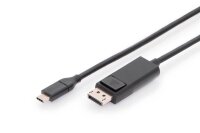 DIGITUS USB-C/DisplayPort Kabel AK-300333-020-S 2,0 m...