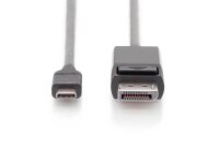 DIGITUS USB-C/DisplayPort Kabel AK-300333-020-S 2,0 m schwarz, 1 St.