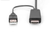 DIGITUS HDMI/DisplayPort Kabel AK-330111-020-S 2,0 m...